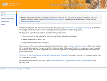 Tablet Screenshot of demographics.treasury.gov.au