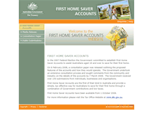 Tablet Screenshot of homesaver.treasury.gov.au