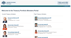Desktop Screenshot of ministers.treasury.gov.au