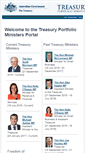 Mobile Screenshot of ministers.treasury.gov.au