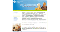 Desktop Screenshot of dbpensionreview.treasury.gov.au