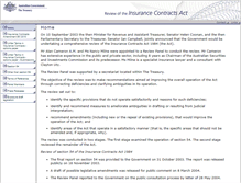 Tablet Screenshot of icareview.treasury.gov.au