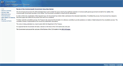 Desktop Screenshot of debtreview.treasury.gov.au